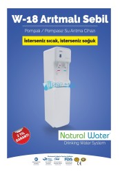 Aqua - Aqua Arıtmalı Su Sebili Pompasız Beyaz